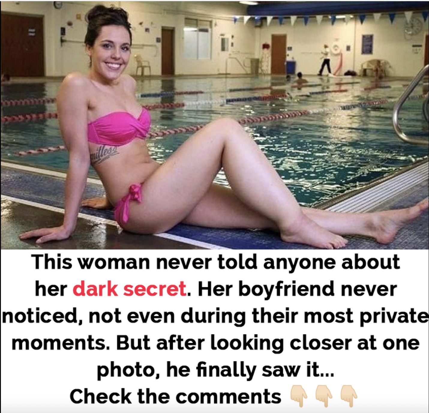 HT6. After two years of dating, the man noticed an unusual detail on his girlfriend