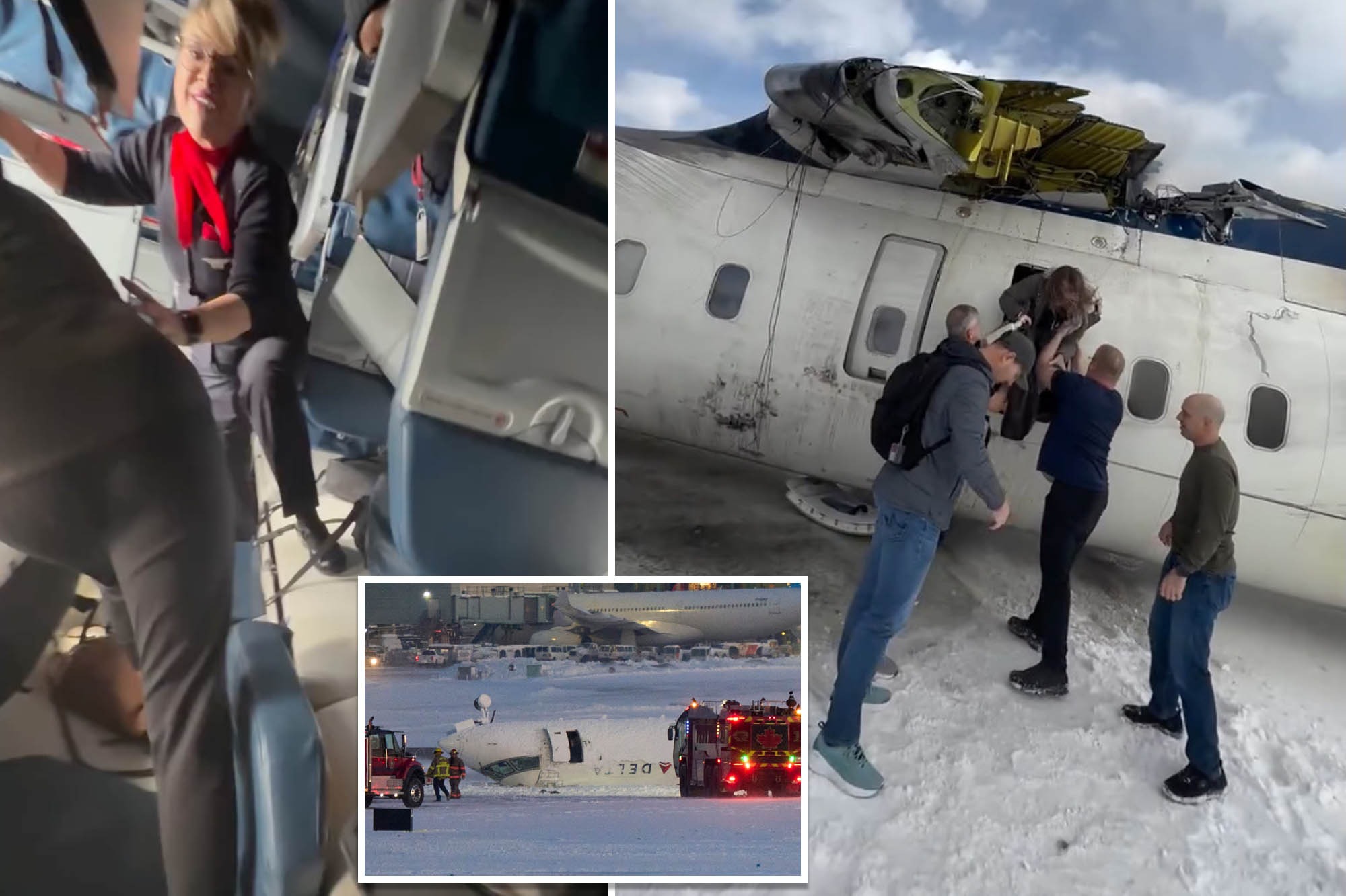 HT6. Passenger Captures Shocking Video Inside Delta Plane After Emergency Landing
