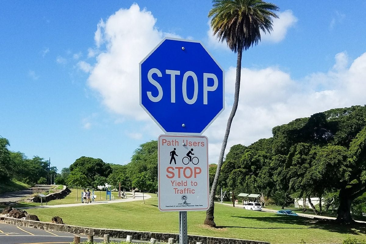 HT6. The Meaning Behind a Blue Stop Sign