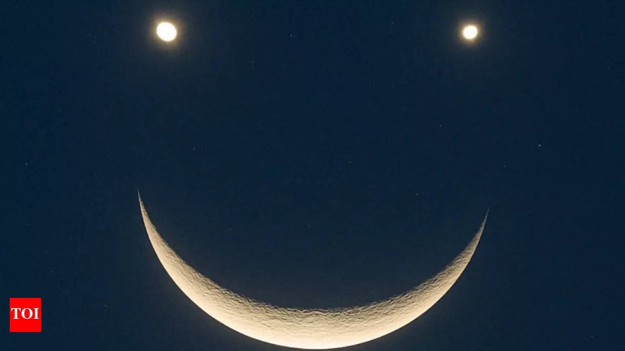 HT6. Skywatchers Delight: Planetary Alignment To Create Smiley Face On April 25
