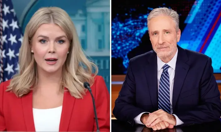 HT6. Jon Stewart and Karoline Leavitt Spar in Viral Interview That Captures National Attention