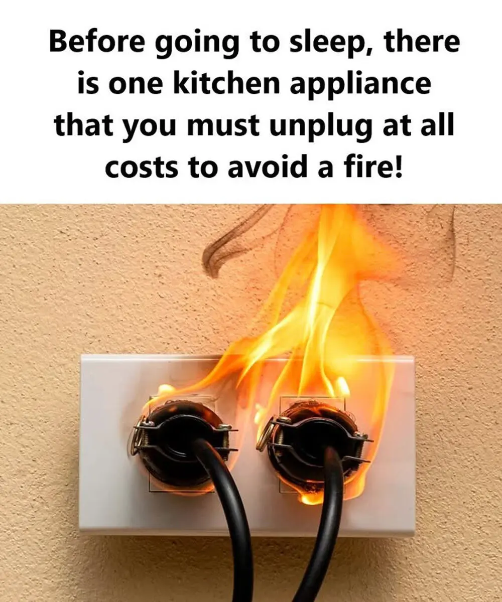 HT6. Before going to sleep, there is one kitchen appliance that you must unplug at all costs to avoid a fire!